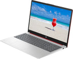 HP 15-FD0083WM: AI-Powered Laptop Bundle (Red)