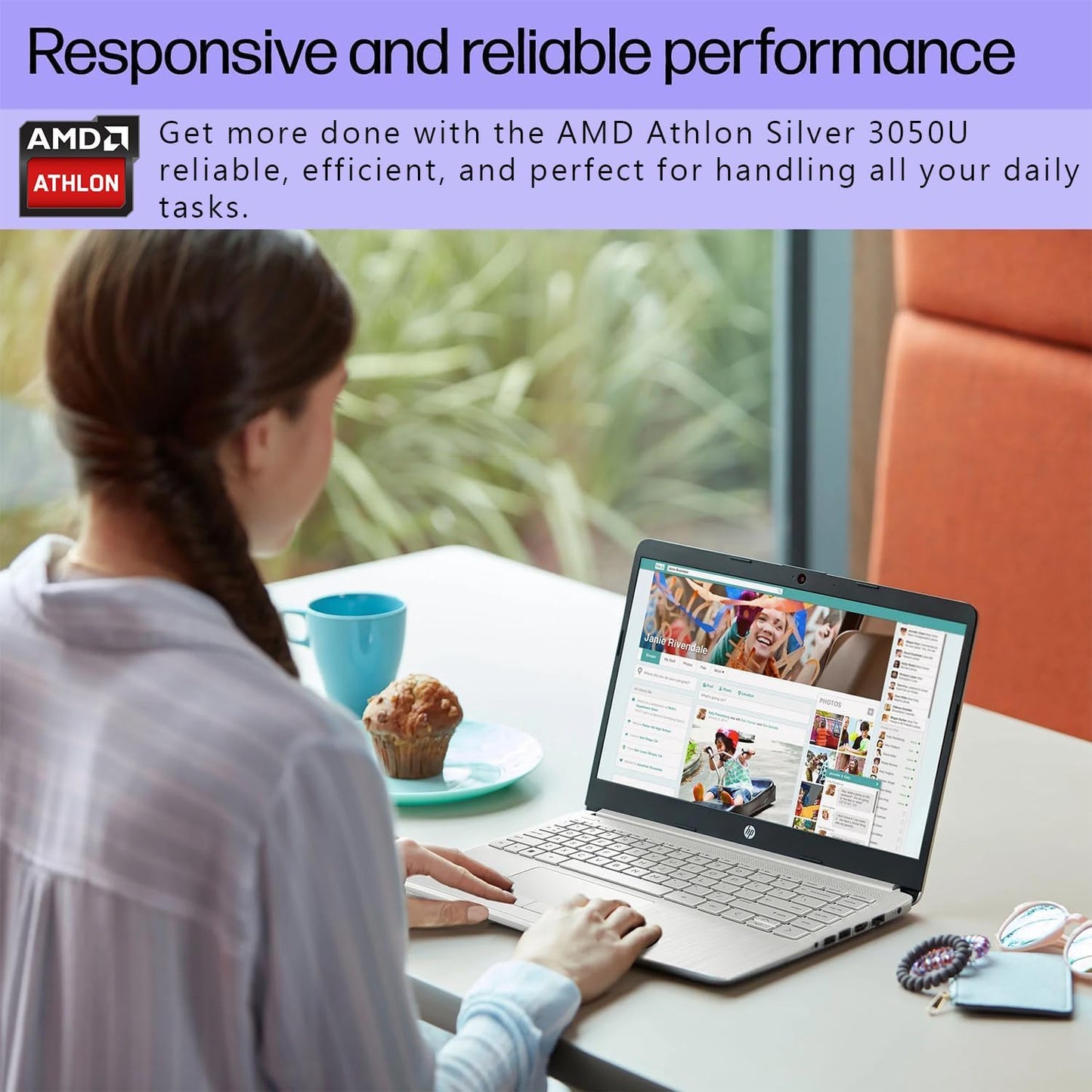 HP Stream AMD Dual Core Laptop Bundle