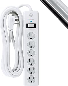 GE 14014 6-Outlet Surge Protector Power Strip 8ft — main product image