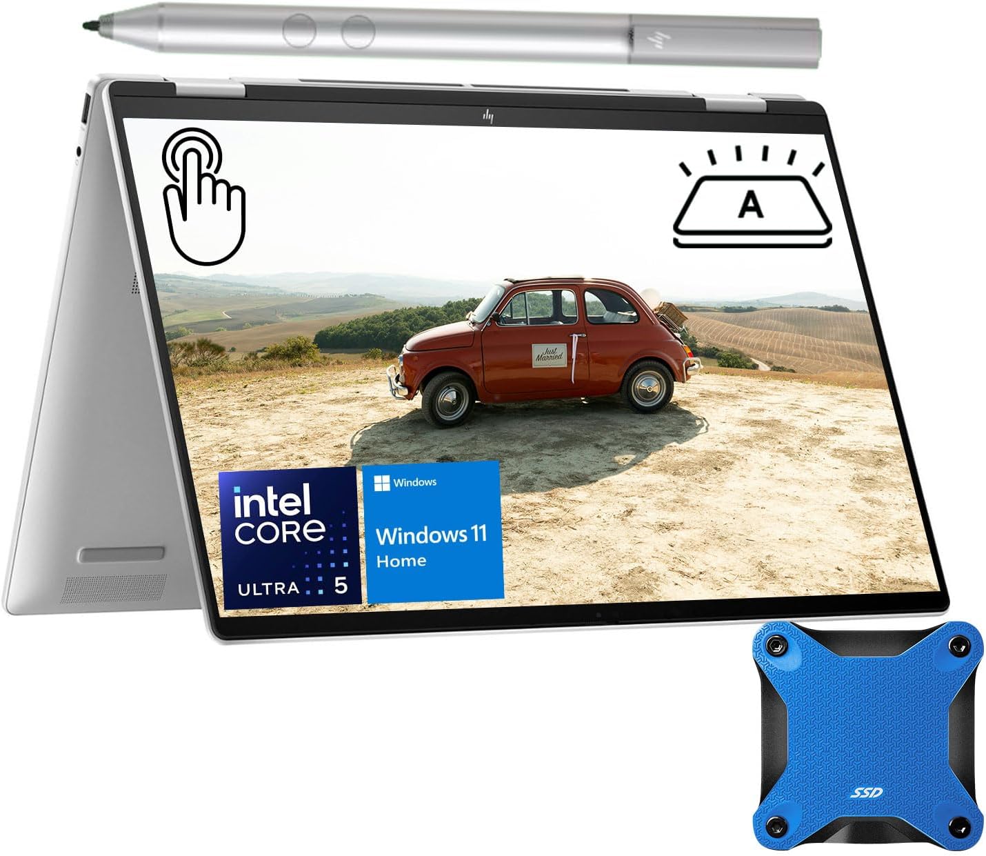 HP TPN-C147 Envy X360 Laptop Intel Ultra 5 FHD+ Touch + SSD