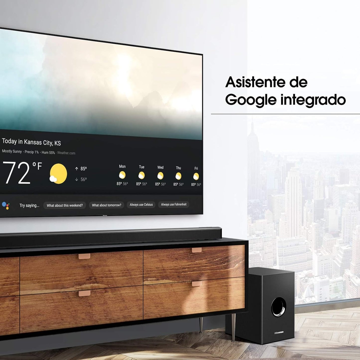 Hisense 55H8G 55-Inch Quantum 4K ULED Android TV (Renewed)