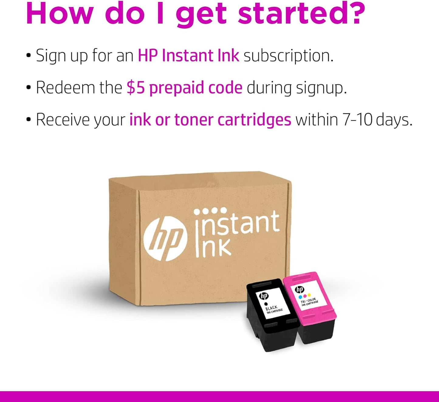 HP Instant Ink $5 Prepaid Code for Ink & Toner