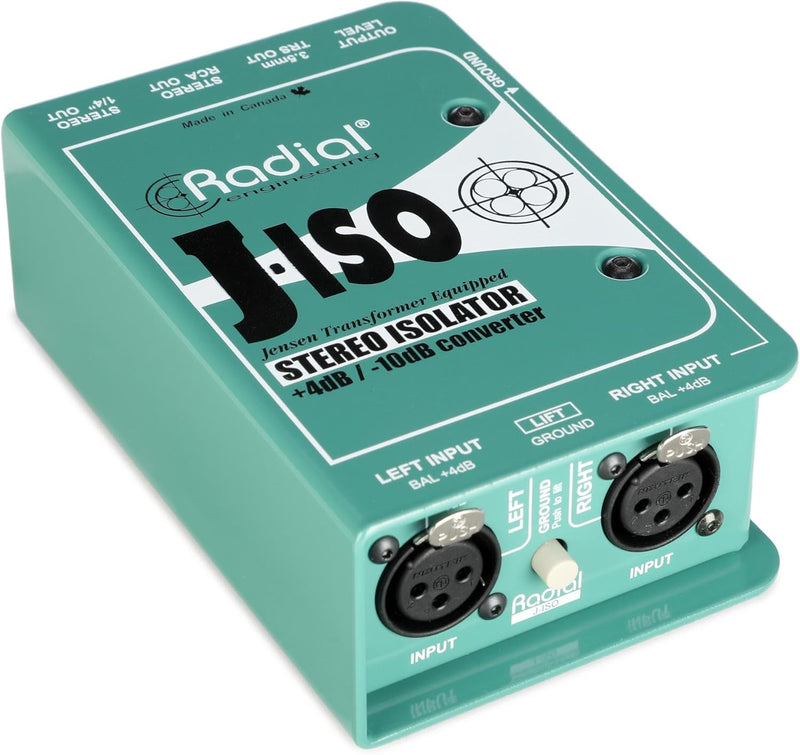 Radial Engineering J-Iso Stereo +4dB to -10dB Converter — main product image