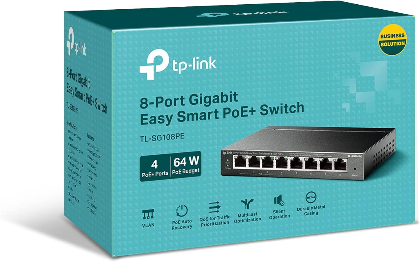 TP-Link TL-SG108PE Gigabit 8-Port Easy Smart PoE Switch