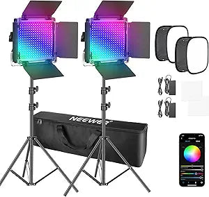 Neewer 10098313 660 PRO RGB LED Video Light - APP Control Softbox Kit