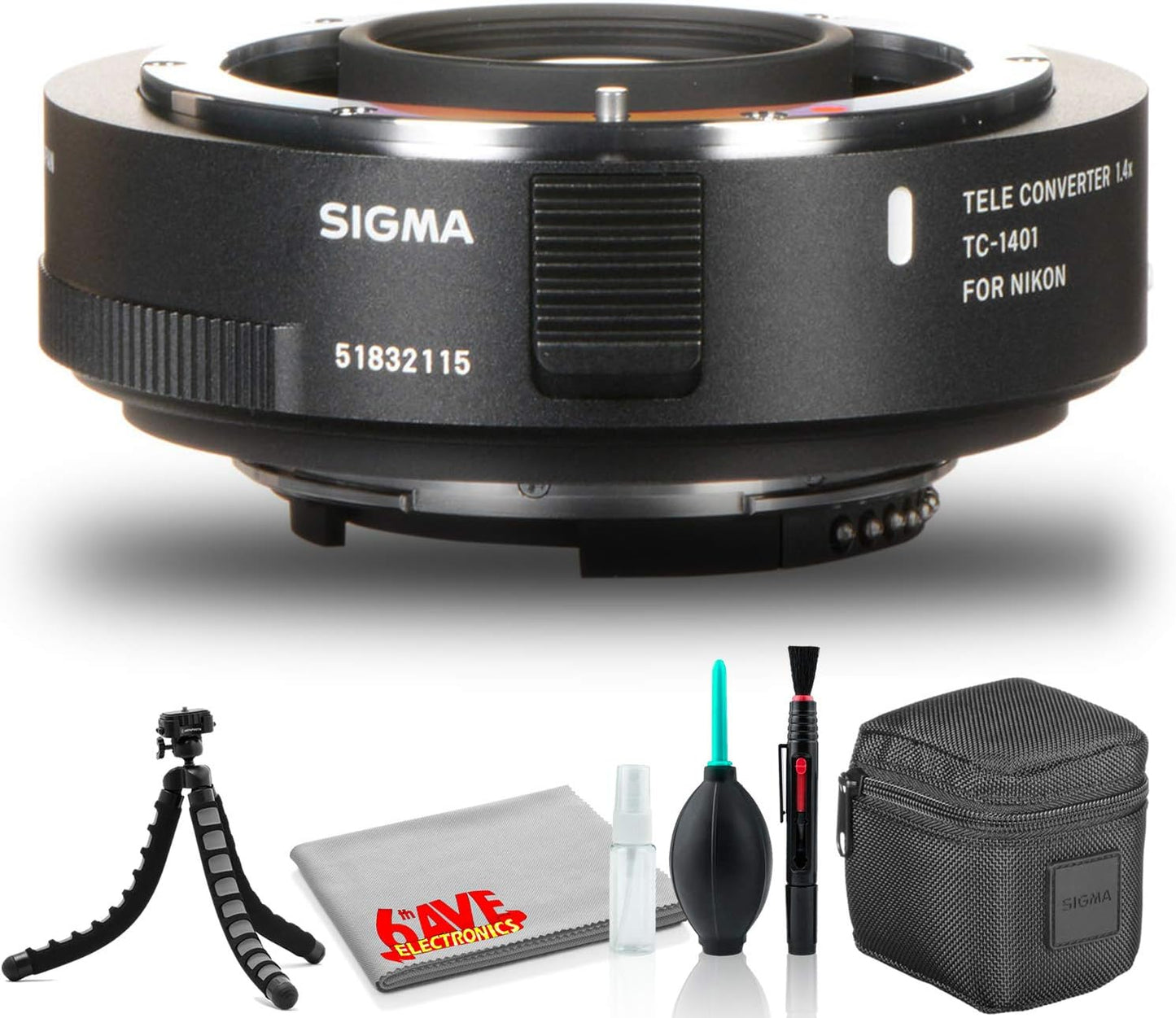 Sigma TC-1401 1.4X Teleconverter Nikon F Bundle