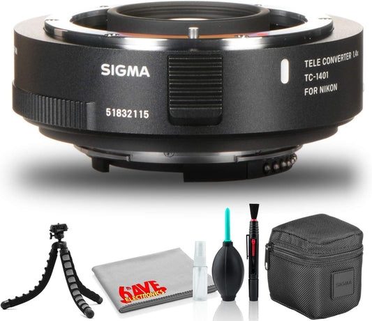 Sigma TC-1401 1.4X Teleconverter Nikon F Bundle