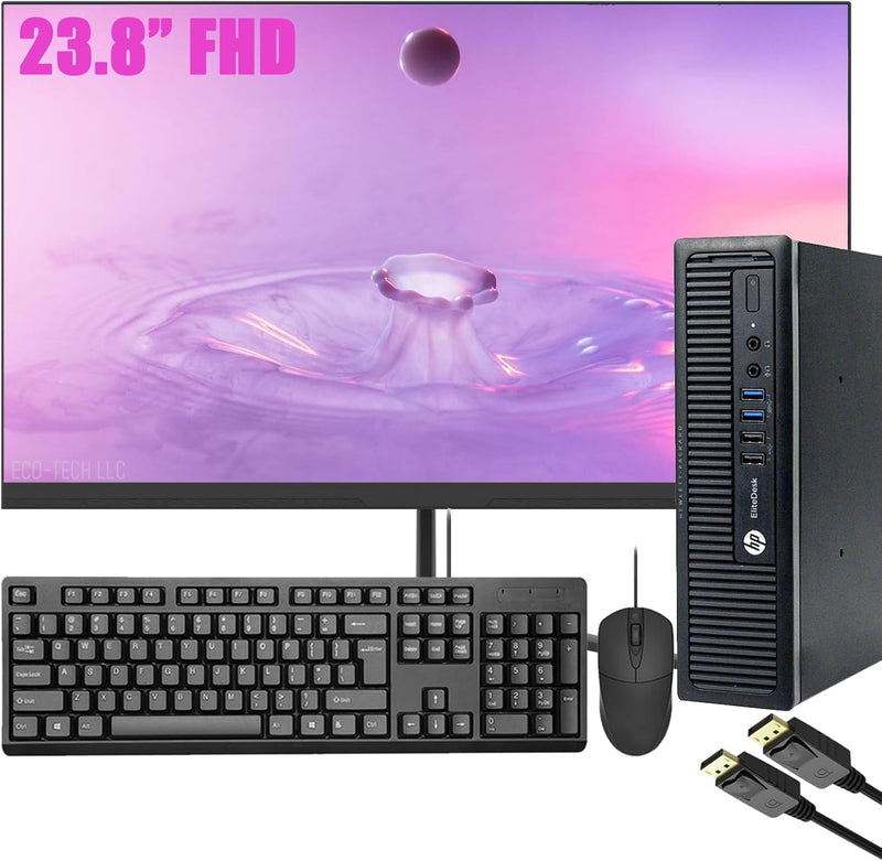 HP Core i5 EliteDesk 800 G1 Ultra Small Desktop Set — main product image