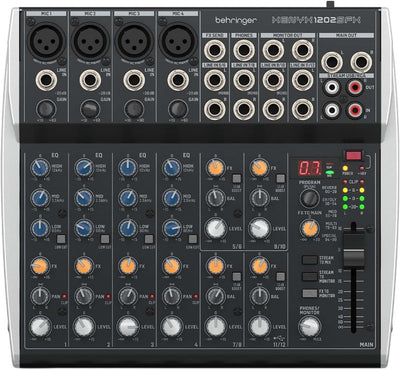 Behringer Xenyx 1202SFX 12-Channel Analog Streaming Mixer