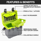 Pelican 14qt Personal Cooler, Lime - Portable Ice Chest