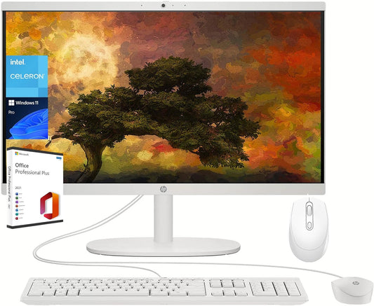 HP All-in-One Desktop PC Intel Celeron J4025 21.5" FHD