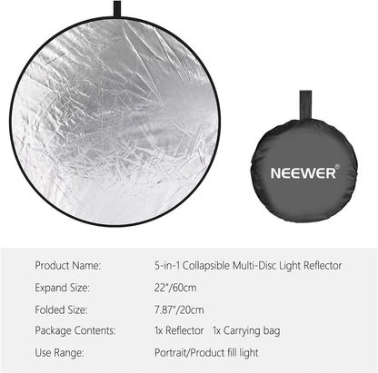 Neewer 10000675@@1 5-in-1 Collapsible Light Reflector