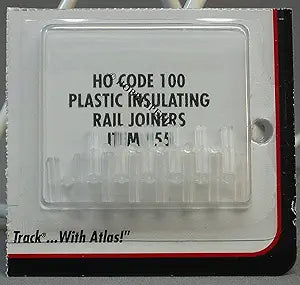 Atlas 55 Plastic Rail Joiners HO Scale — main product image