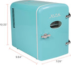 RCA ACMIS129-BLUE Mini Fridge 6-Can Blue Desktop