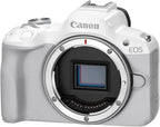 Canon 5812C002 EOS R50 White Mirrorless Vlogging Camera (Body Only)