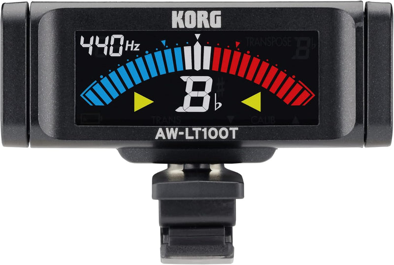 Korg AW-LT100T Trumpet/Trombone Clip-On Tuner - Black — main product image
