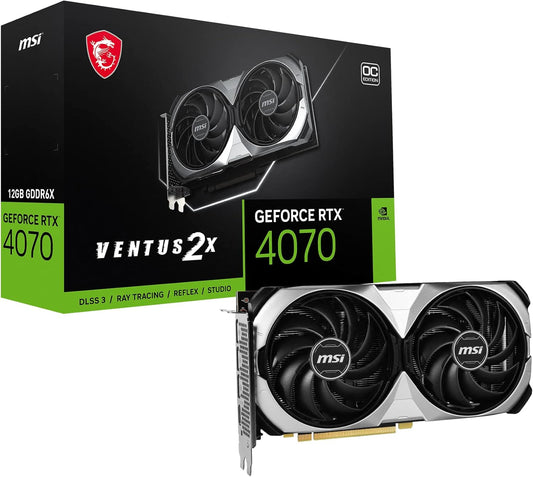 MSI GeForce RTX 4070 VENTUS 2X 12G OC Gaming Graphics Card
