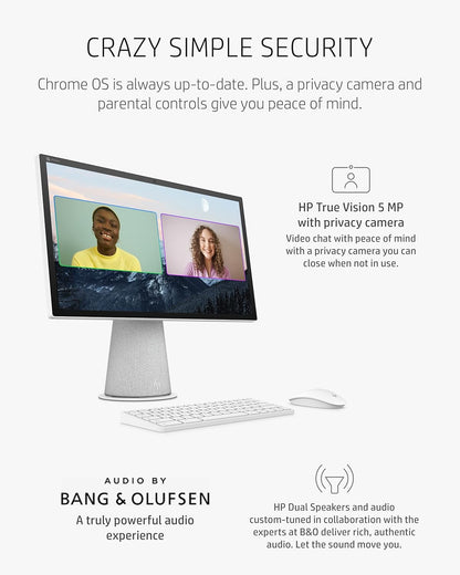 HP Chromebase 21.5" All-in-One - Pentium, 4GB, 128GB SSD, Touchscreen (Renewed)