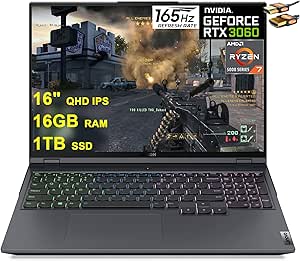 Lenovo Legion 5 Pro Ryzen 7 RTX 3060 Gaming Laptop