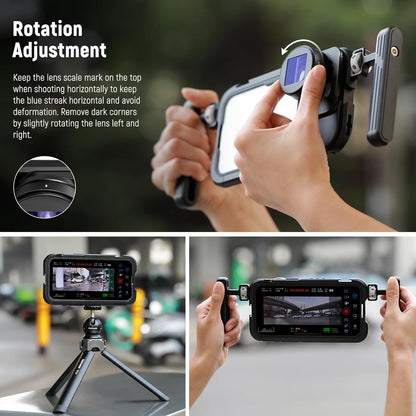 Neewer LS-43 1.55X Anamorphic Lens 17mm Thread Phone Cage