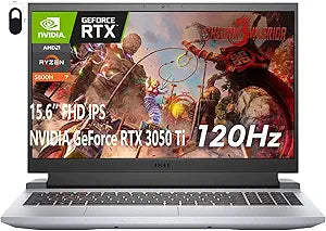Dell Gaming Laptop - Ryzen 7, RTX 3050 Ti, 32GB RAM, SSD