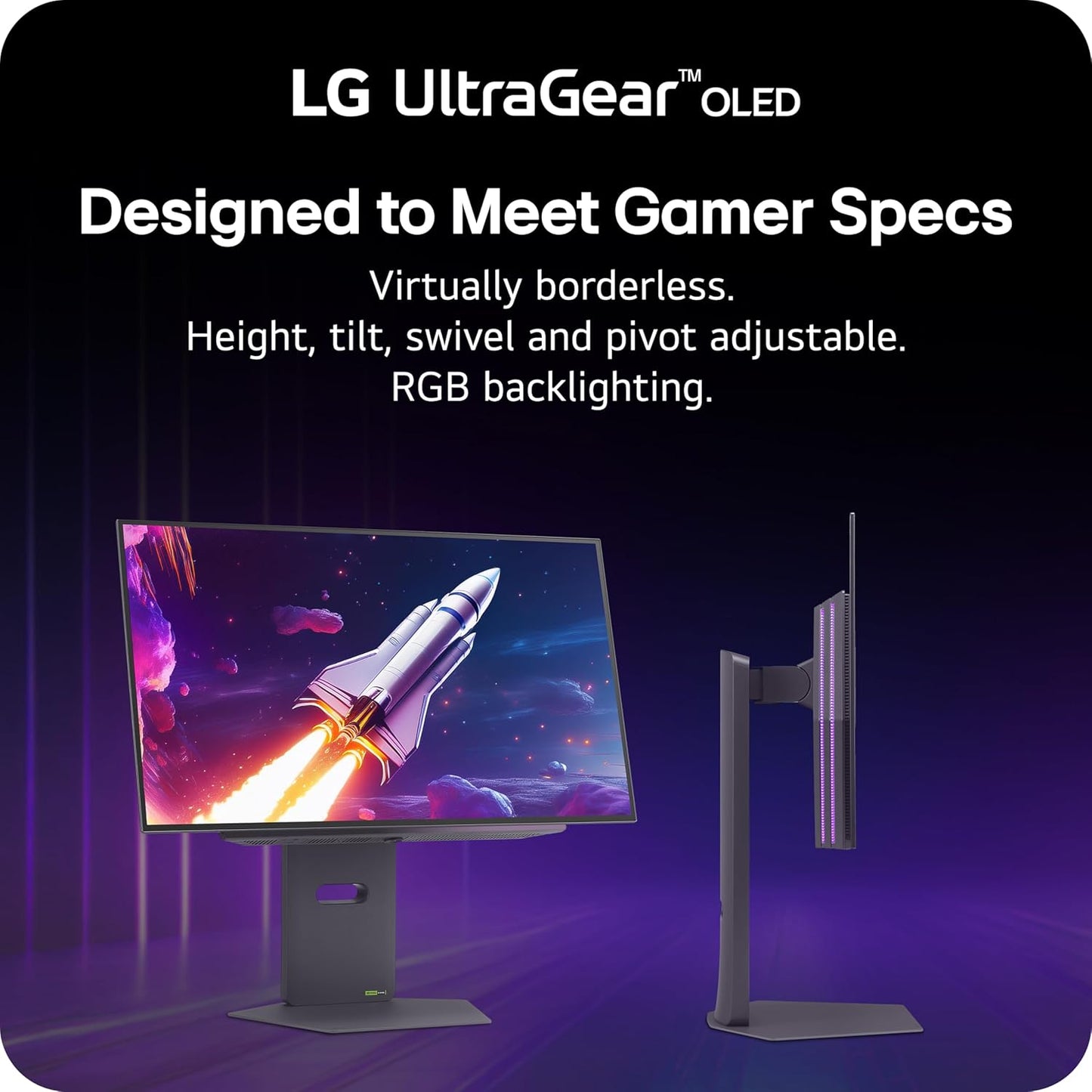 LG 27GX790A-B 27" 480Hz OLED Ultragear Gaming Monitor