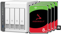 QNAP TS-433-4G-48ST-US 24TB NAS Preconfigured IronWolf Drives