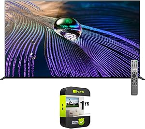 Sony E9SNXR65A90J 65" OLED 4K HDR Smart TV Bundle