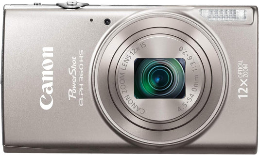 Canon 1078C001 PowerShot ELPH 360 HS Silver Digital Camera