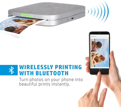 HP AMZHPIS3X4K2W Sprocket 3x4 Instant Photo Printer Kit