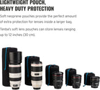 Tenba 636-355 Soft Lens Pouch 12x5 - Camera Protection