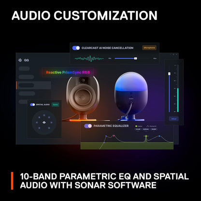 SteelSeries 61541 Arena 7 RGB Gaming Speakers