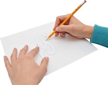 Westcott FC-4 LetterCraft French Curve Set (Set of 4)