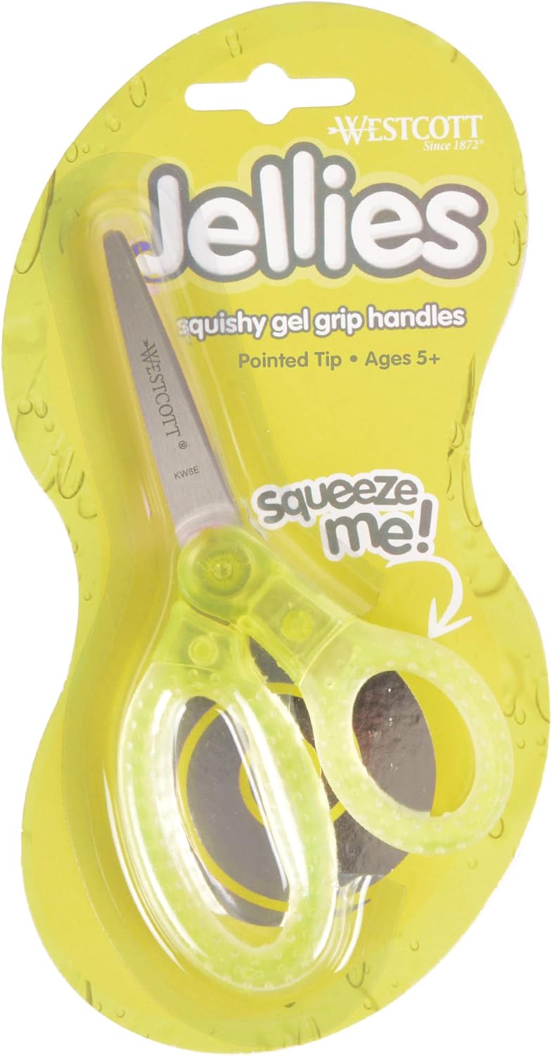 Westcott 67550 Jellies 5" Kids Scissors 12 Pack