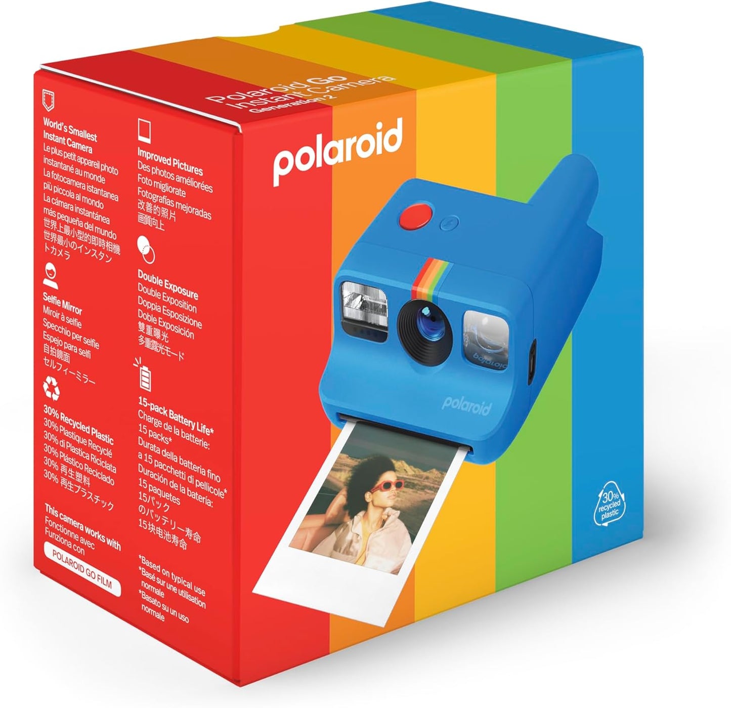 Polaroid 9147 Go Generation 2 Mini Instant Camera - Blue