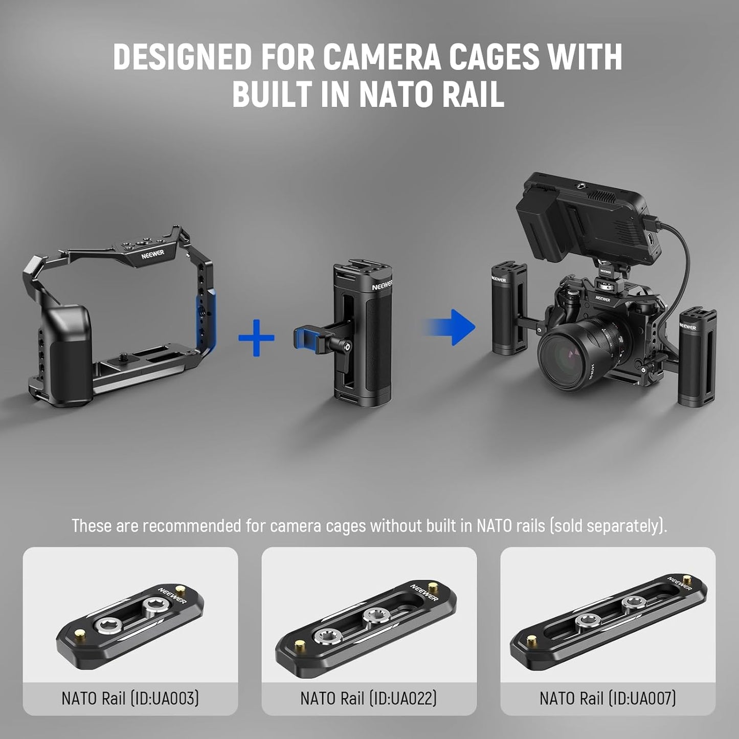 Neewer 10102482 NATO Side Handle Camera Cage Grip
