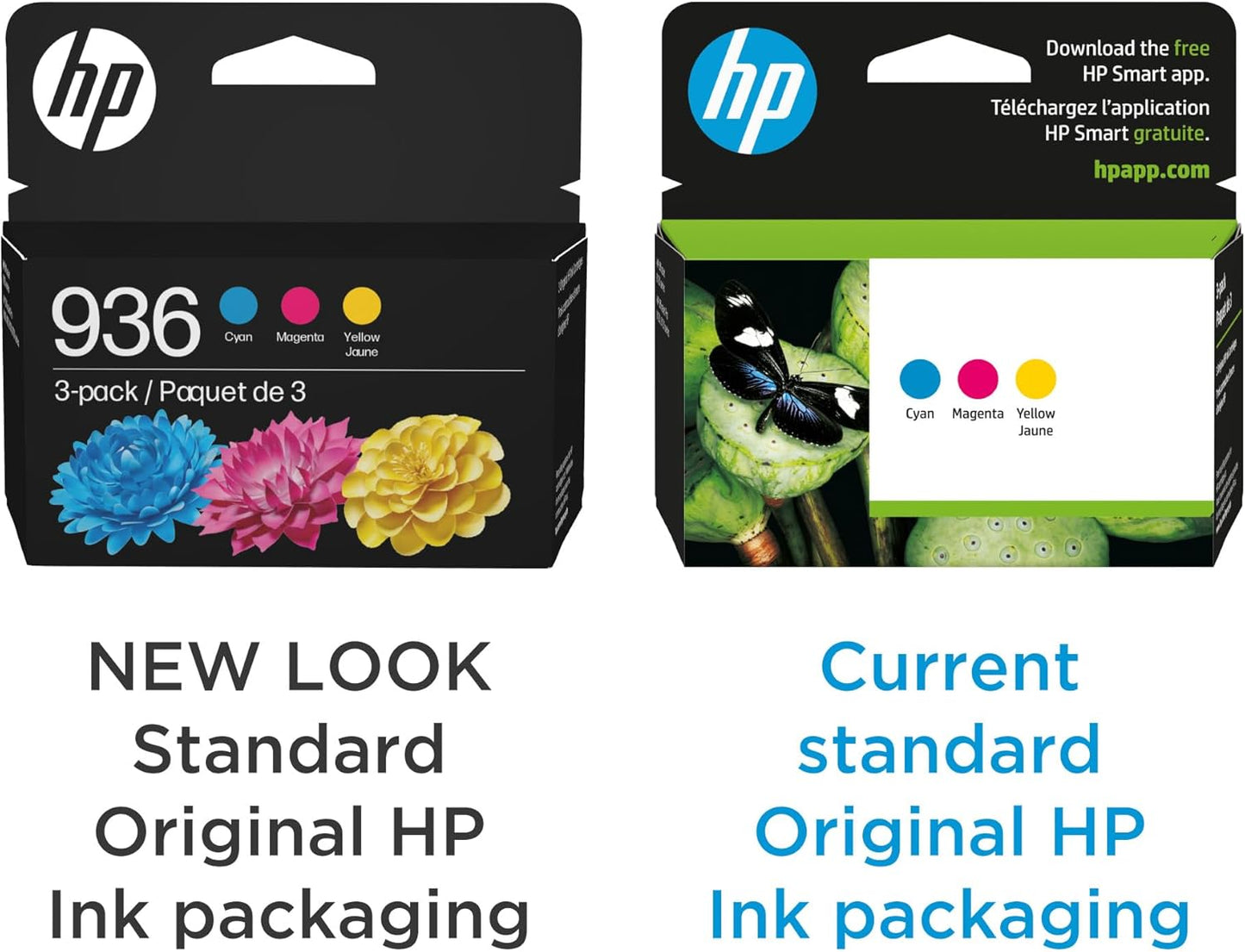 HP hp936 Cyan Magenta Yellow Ink Cartridge 3-Pack