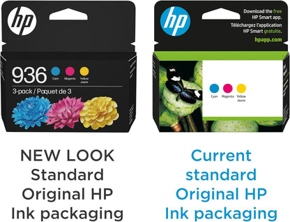 HP hp936 Cyan Magenta Yellow Ink Cartridge 3-Pack