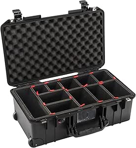 Pelican 015350-0050-110 Air 1535 Case with TrekPak Dividers - Black