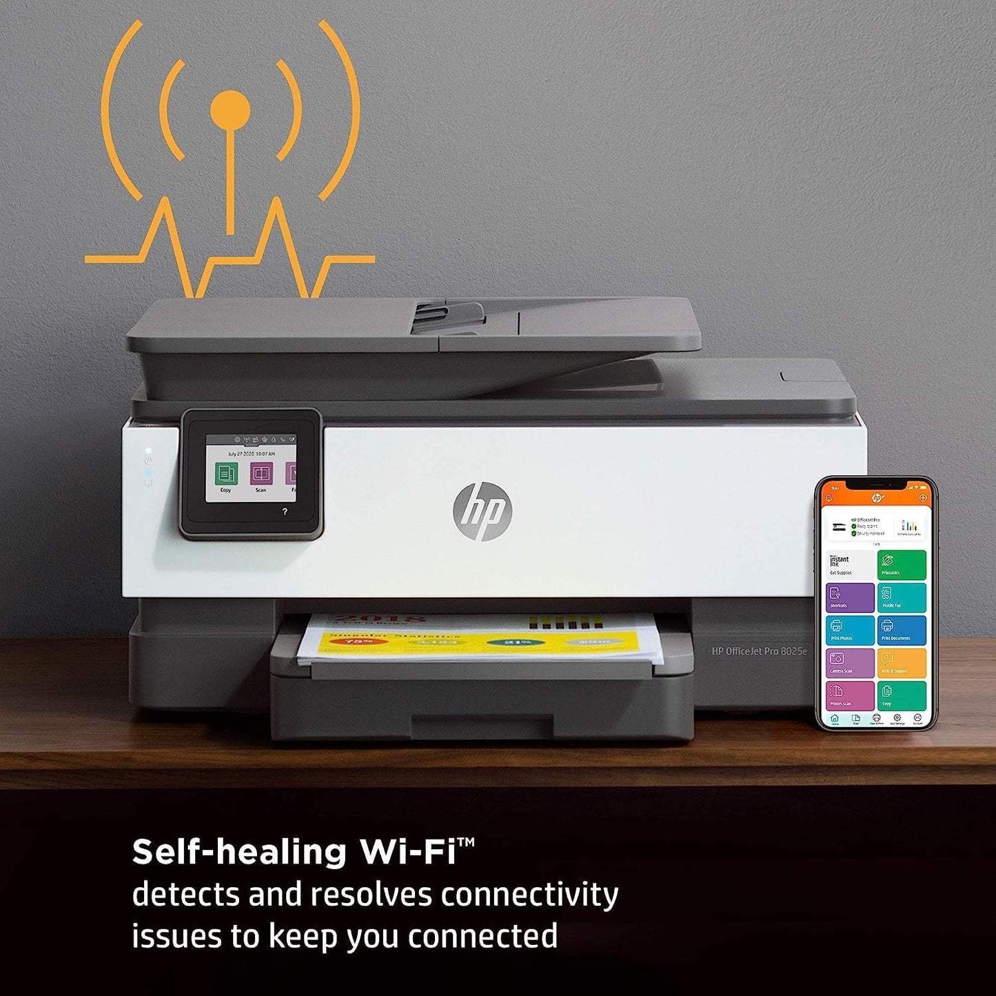 HP 8025e OfficeJet Pro Wireless Color All-in-One Printer