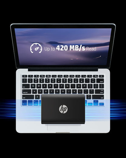 HP CPSD81GS1E40-500-Blk P500 500GB USB-C SSD Portable
