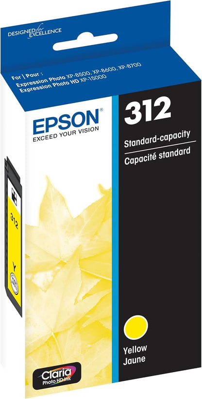 Epson T312420-S 312 Yellow Ink Cartridge (Standard Capacity)