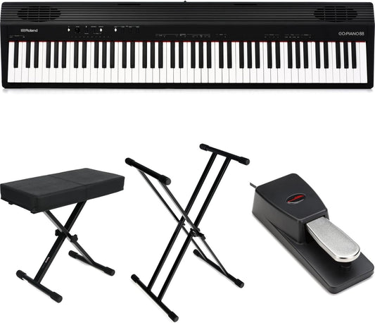 Roland GO:PIANO88 88-key Music Creation Keyboard Bundle