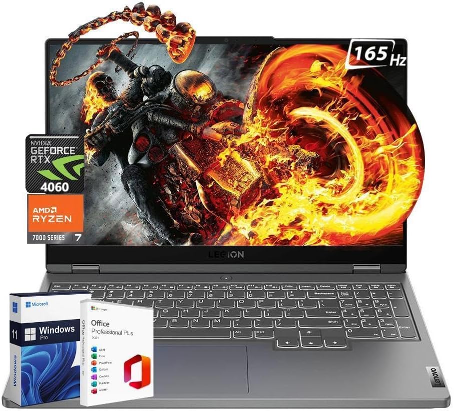 Lenovo Legion 5 Gaming Laptop Ryzen 7 64GB 4TB RTX 4060