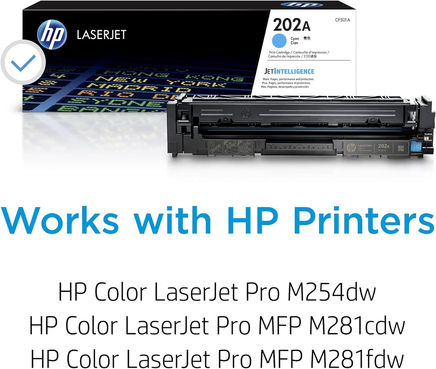 HP HP 202A (CF501A) Cyan LaserJet Toner Cartridge