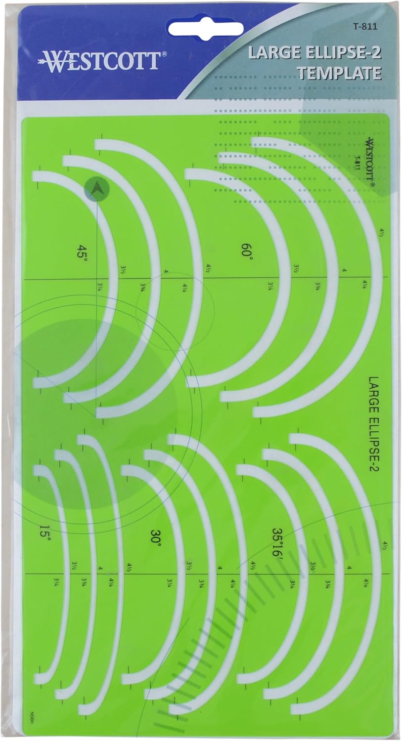 Westcott T-811 Large Ellipse Template Drafting Tool