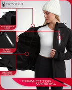 Spyder Terry Fleece Lined Hooded Softshell Jacket - Women's Waterproof