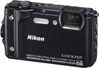 Nikon W300 Waterproof Underwater Digital Camera Black
