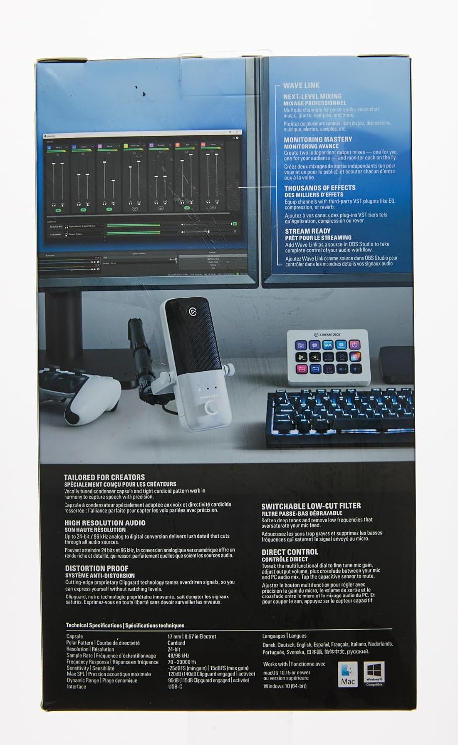 Elgato 10MAB9911 Wave:3 White USB Condenser Microphone