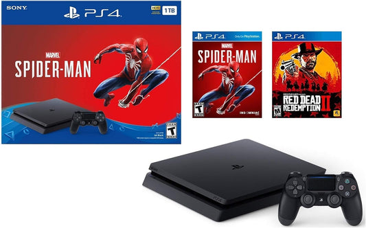 Sony PlayStation 4 1TB Spider-Man Bundle (Renewed)